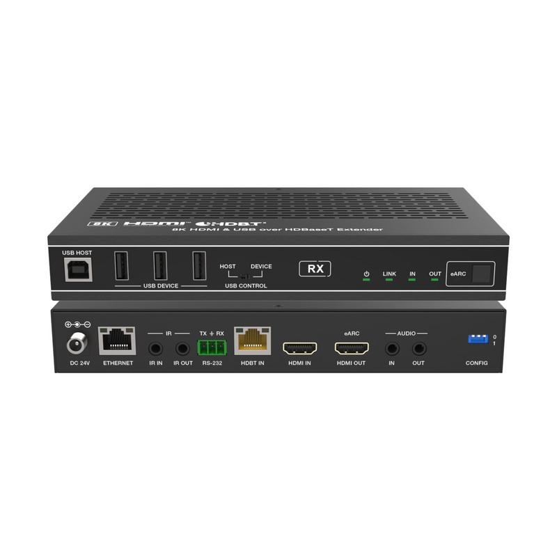 8K HDMI & USB over HDBaseT Extender