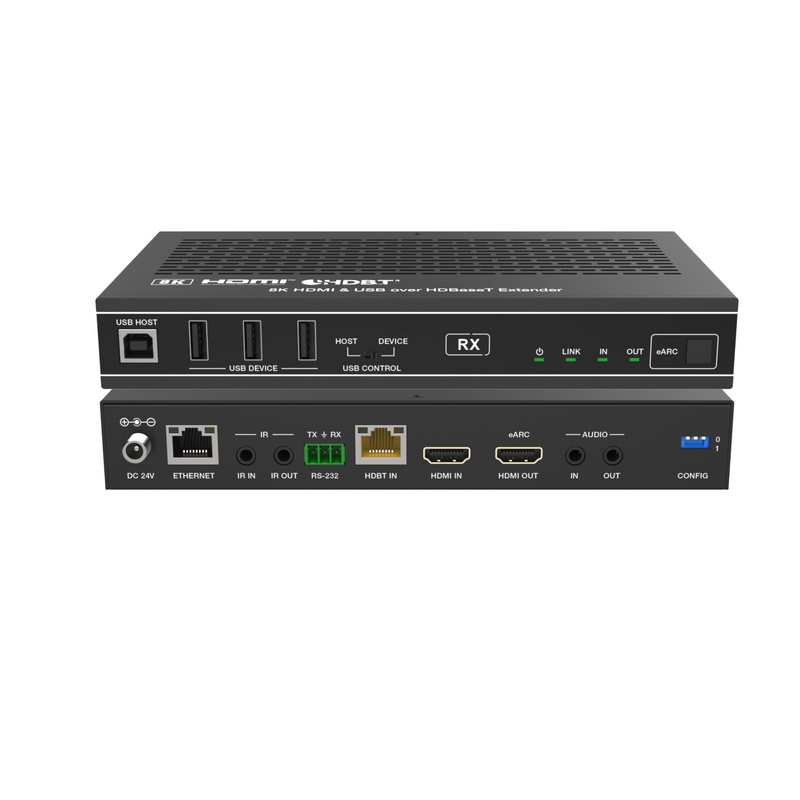 8K HDMI & USB over HDBaseT Extender