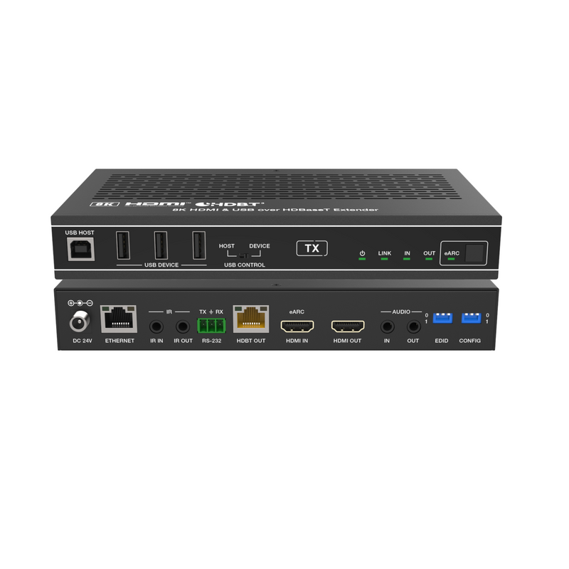 8K HDMI & USB over HDBaseT Extender